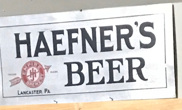 Haefner's Beer Sign